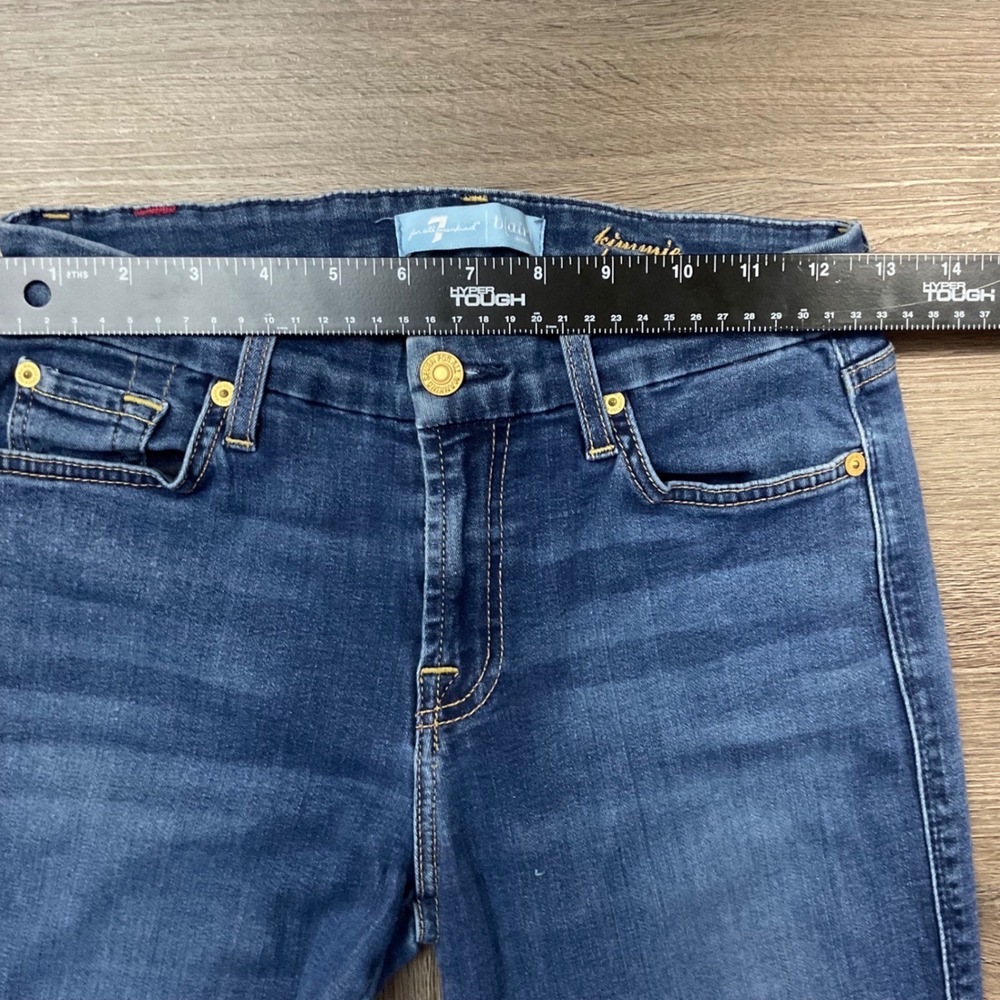7 For All Mankind Kimmie Bootcut Blair Denim Jeans Womens 27 Medium Wash Blue - Picture 8 of 10